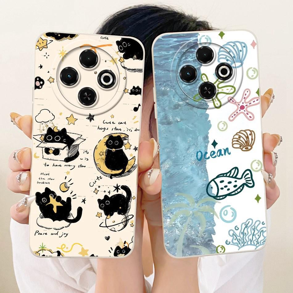 For Tecno Spark 30C 30 4G 30Pro Cute Cat Flower Butterfly Cartoon Phone Case For Spark30 Pro 30C Shockproof Soft Silicone Cases