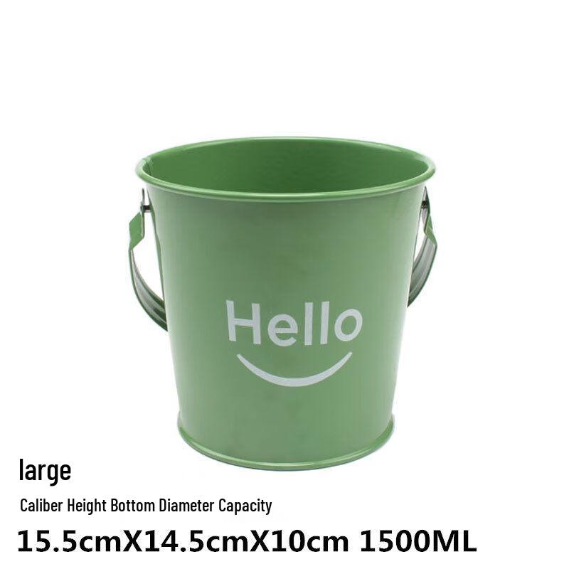 ZISIZ Ins Style Stainless Steel Ice Bucket