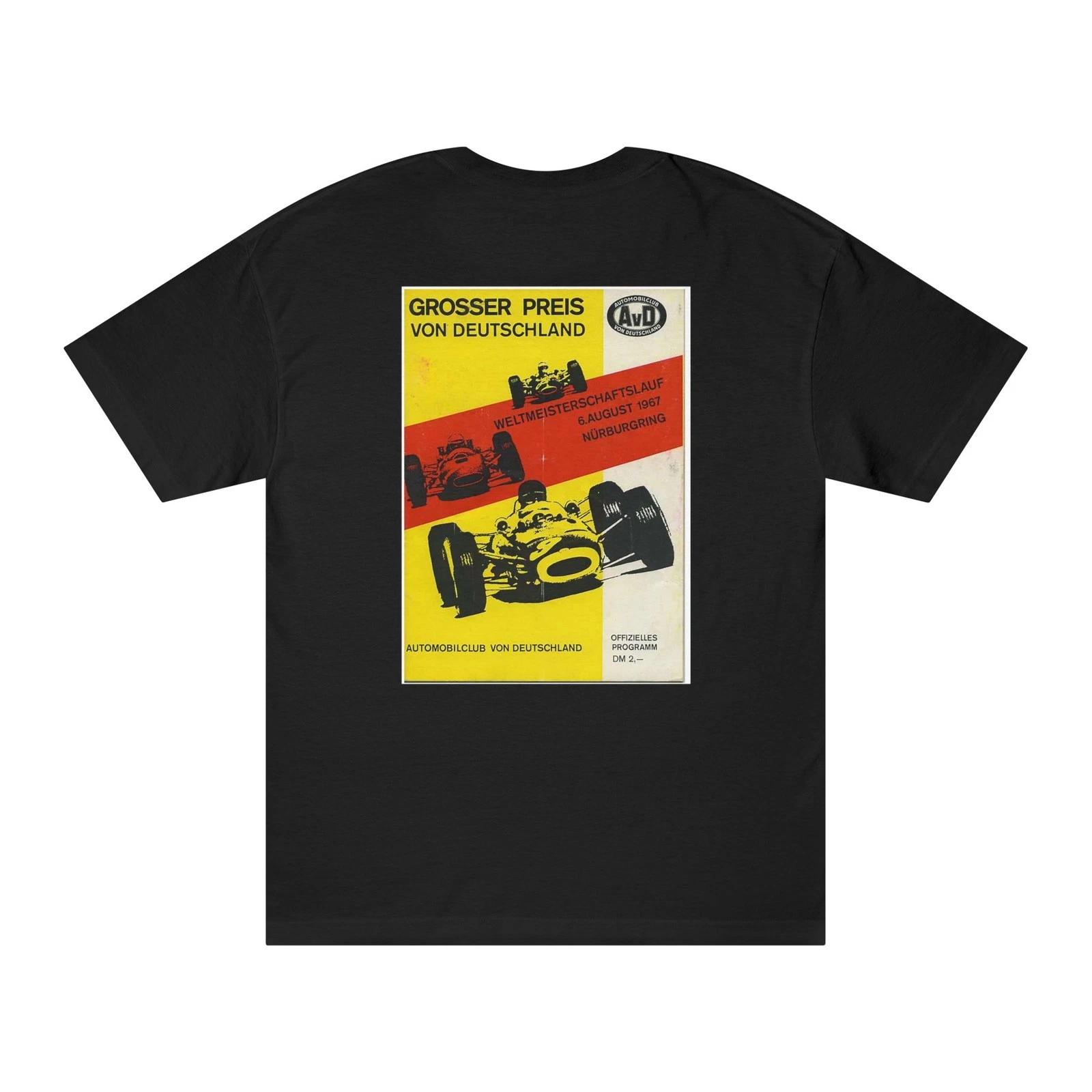 Vintage German Grand Prix Poster T-Shirt | Racing Graphic Tee XL