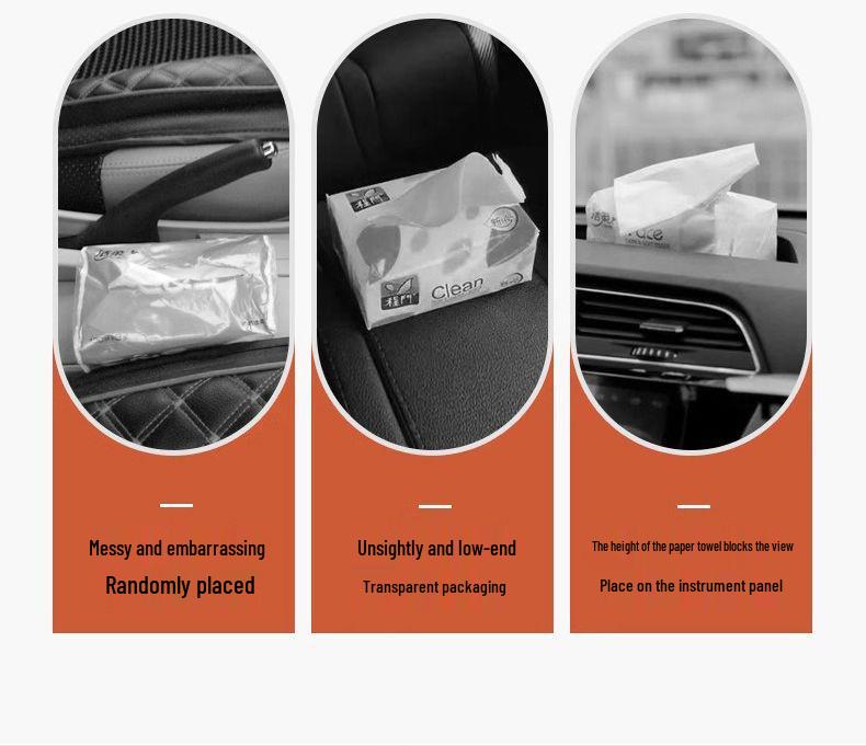 Haima Car Tissue Box Bag - Leather Headrest Pull-Out for 7X, 8SM, 3S, 5 Familia, Xing Models