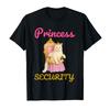 Funny Cat Princess Security Meme Cute Kitty Humur T-shirt Men Women 100% Cotton T Shirts Short Sleeve Tops 0806-1