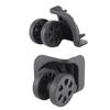 1 Pair Black Luggage Suitcase Caster Swivel Universal Wheel Nylon for Repair Replacement