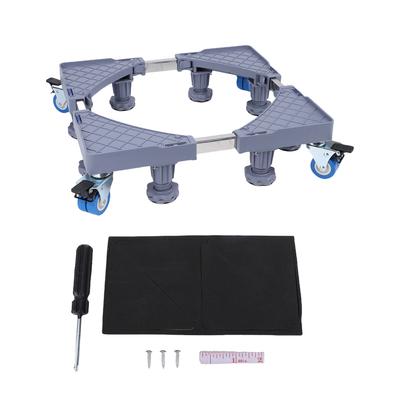 Kühlschrankständer Mobile Basis Verstellbare Möbelkarre mit 8 starken Füßen 4 Feststellrädern für Waschmaschine Waschmaschine