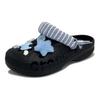 Crocs Baya EVA Blue Puppy Cute, Fun and Fashionable Fresh Niche Non-Collision College Casual Versatile Hole Shoes Unisex Black