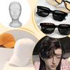 Foam Mannequin Head Hat Display Model Portable Wig Mannequin Stand for Hat Wig Costume Glasses Jewelry Shop Salon Home Display