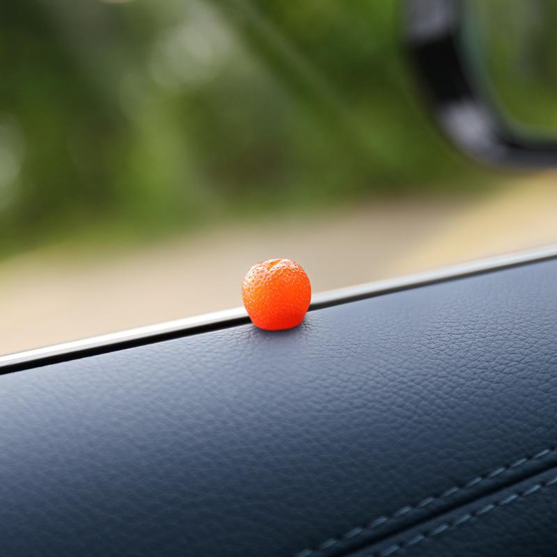 Orange Mini Car Ornaments for Rearview Mirror & Center Console Decor