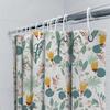 Modern Floral Shower Curtain Waterproof Home Decor Bathroom Accessories White Yellow Green Red Blue Print