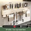 Space-Saving Wall-Mounted Kitchen Organizer: No-Drill Knife, Utensil & Chopstick Storage Rack