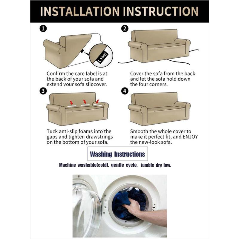 Vysoce elastický potah na pohovku s bublinkovou mřížkou 1/2/3/4 s lemem sukně, All Season Universal Pet Anti Dirt