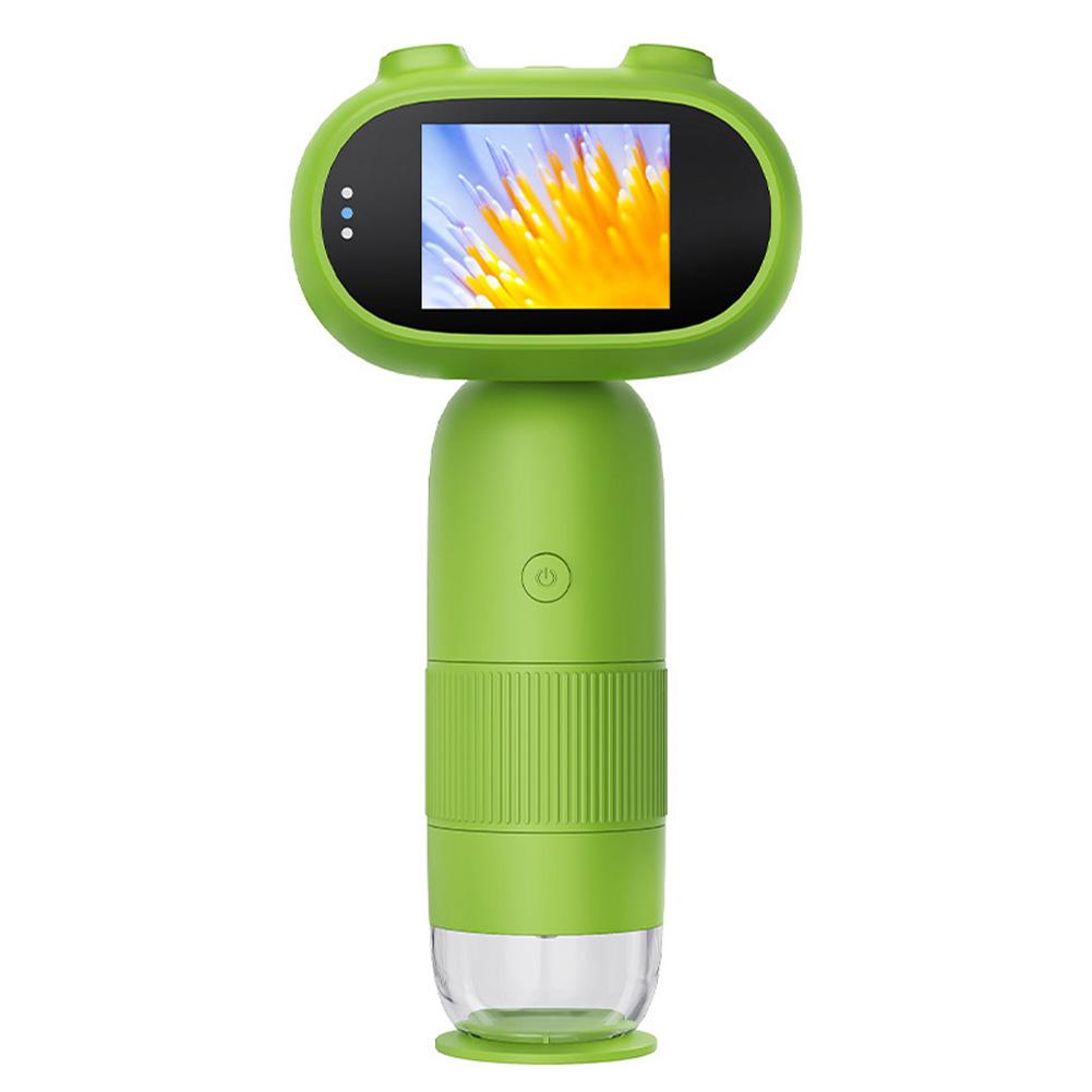 

Mini Pocket Microscope For Kids 500X-1500X Handheld Magnifier With 8 LED Lights Educational Science Toys Gifts For Boys Girls 434#