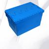 Heavy-Duty Blue Plastic Storage Box with Lid