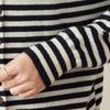 Srcr Women's 100% Merino Wool Striped Knit Cardigan