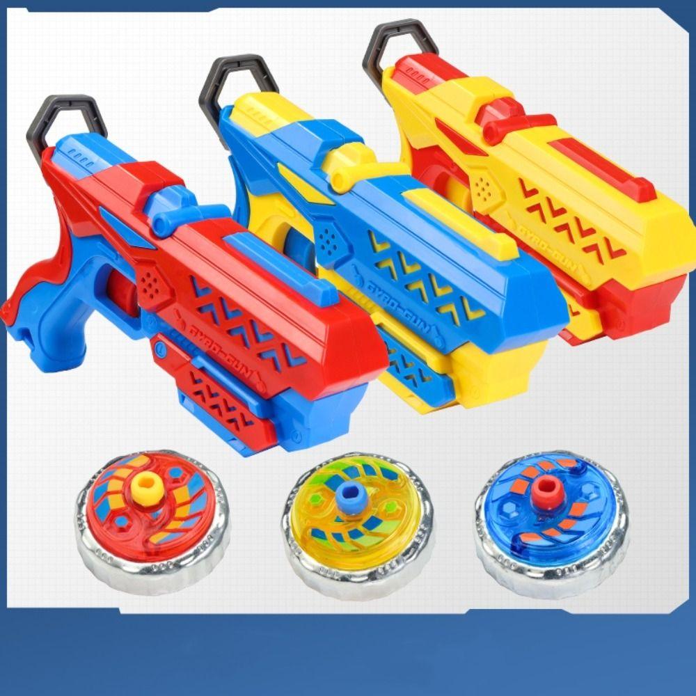 Pull Rope Rotating Gyro Luminous Spinning Top Light Drawstring Gyro  Parents and Children