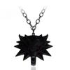 The Witcher 3: Wild Hunt Wolf Head Zinc Alloy Pendant Necklace with Three Game Maps