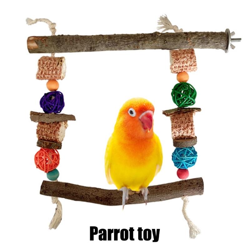 Vogel Sitzstange Natur Molar Ständer für Papageien Conure Supplies Wellensittiche Schleifkratzer für kleine mittelgroße Papageien Spielzeug