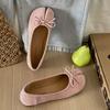 Yellow French retro light mouth split-toe flat-soled single shoes women's 2025 new spring soft-soled versatile Mary Jane shoes