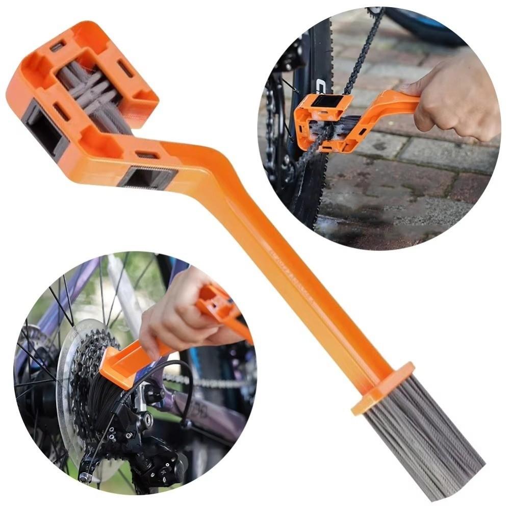 Multifunction Bicycle Chain Clean Brush Double Head Gear Cleaning Tool Bicycle Maintenance