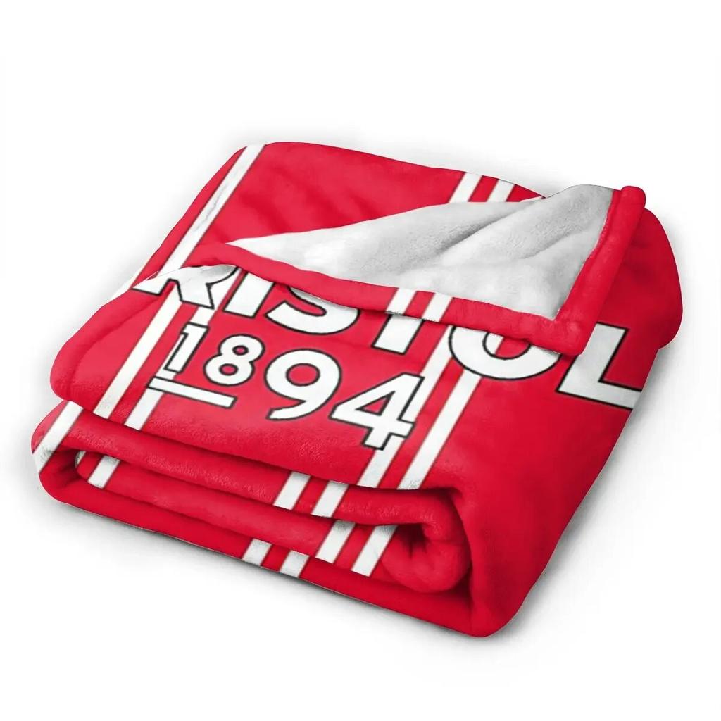 90s Inspired Bristol City Blanket Soft Warm Flannel Throw Blanket Bedding for Bed Living Room Picnic Travel Home Sofa