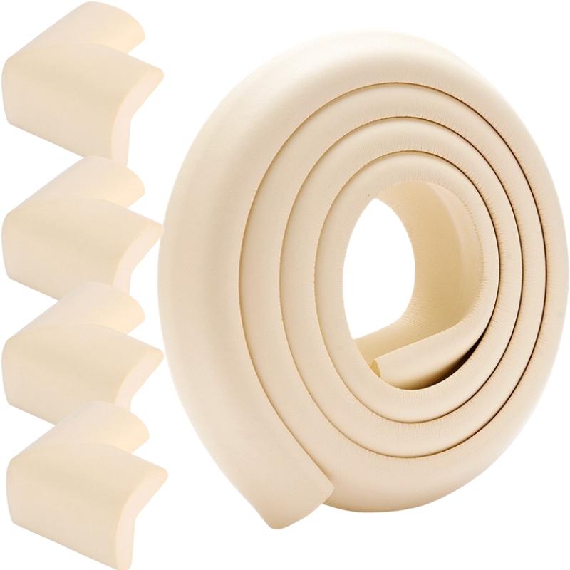 1Roll Baby Safety Table Corner Protector Strip with 4 Self Adhesive Corner Guards Soft NBR Foam Baby Proofing Edge Corner Guards