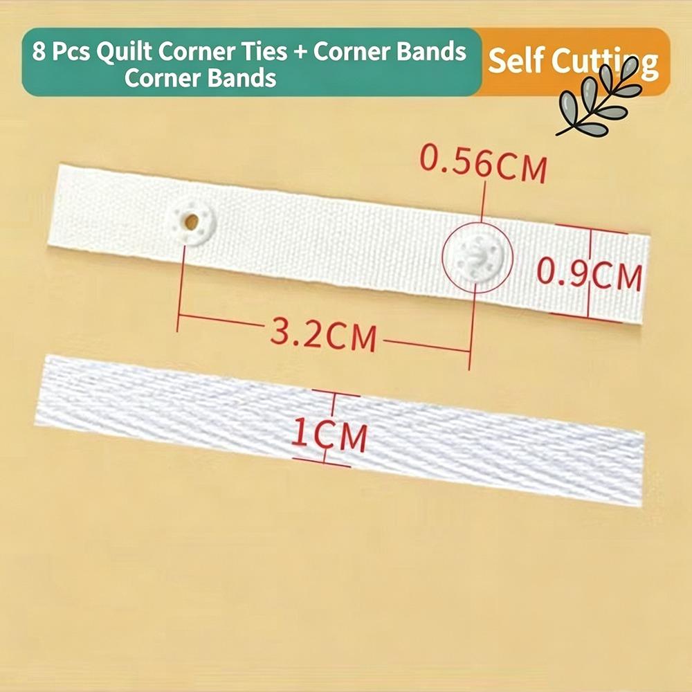 4/8/16PCS Four Corner Fixed Quilt Cover Ties Flat Rope Binding Duvet Cover Straps  Home Use