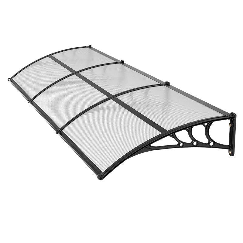 Awnings for Door Entrance, 38 X 117 In, Exterior Front Door Window Awnings with Drainage & ABS Bracket, Rain Snow Sun Protection, Overhang