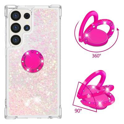Pouzdro na telefon s držákem na prsten pro Galaxy S25 Ultra S24 S23 FE S22 Plus A16 A06 A26 A36 A56 A15 A55 A35 A15 A05 A05S A54 A34 A14 Kryt