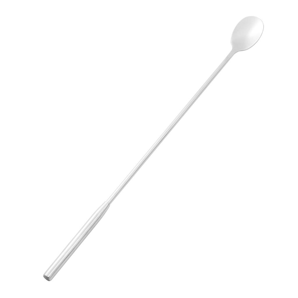 Stainless Steel Long Handle Stirring Spoon Premium Mirror Finish Rust Proof Heat Resistant for Cocktails Iced Coffee