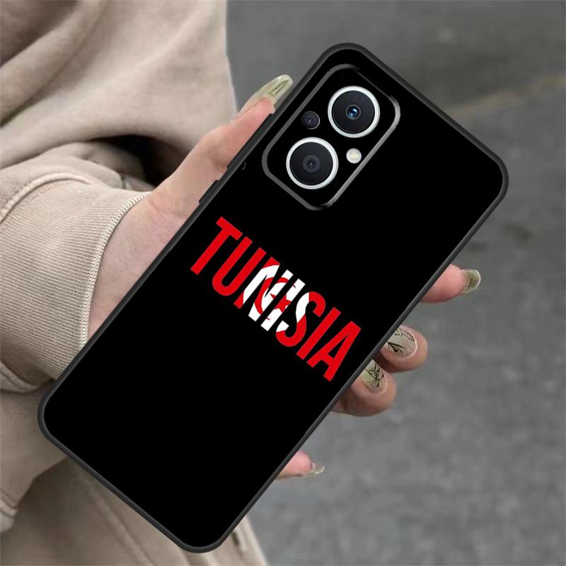 Tunisia Flag Map Case For OPPO Reno 11 11F 10 Pro 4Z 5Z 8T 5 6 7 8 Lite OPPO Find X5 X6 Pro X2 X3 Lite Cover