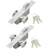 Double Sided Lock Set for Double Swing Doors Double Access Door Lock Set Simple Installation Fits 44 46mm Thick Doors