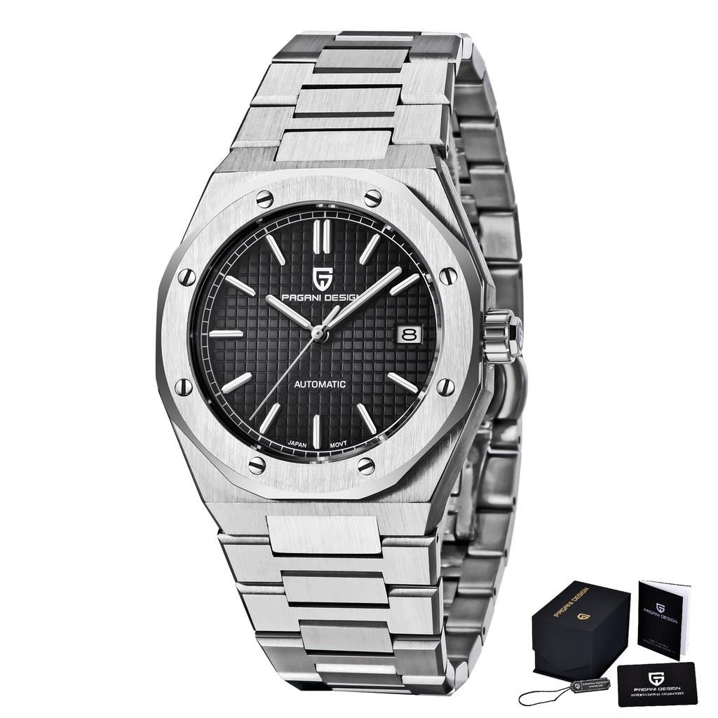 Pagani Design 8215 Men's Automatic Mechanical Watch 40Mm Sapphire Stainless Steel Waterproof 10Bar Luminous C3 Reloj Hombre