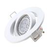 1/10PCS GU10 Downlights for Ceiling Round White Lamp Frame Recessed Spotlights Fitting MR16 Light Mounting Frame Trim Ring