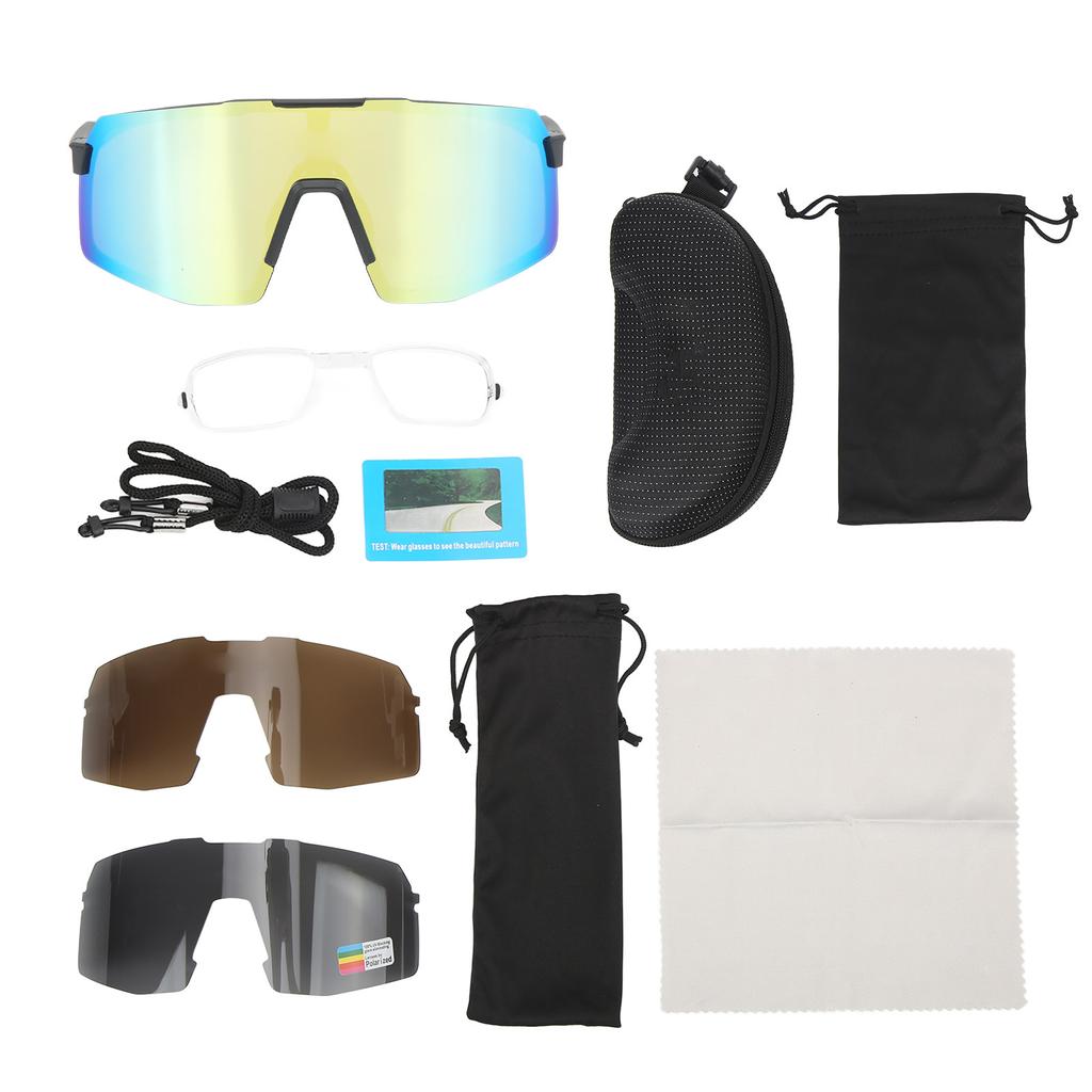 GUB 7300 Polarized Sports Sunglasses Outdoor Cycling Running Mountaineering Sunglasses Windproof Gold