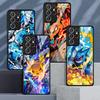 Cute Pikachu Pokemon Glass Case for Samsung Galaxy S26 S25 Ultra S23+ S25+ S24 S22 S20 FE S23 Plus S24+ S21 Luxury Phone Cover