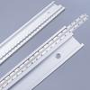 T-Track with Scale for Woodworking - Double Cut Profile Universal with Predrilled Mounting Holes Aluminum T-Slot - Router Track