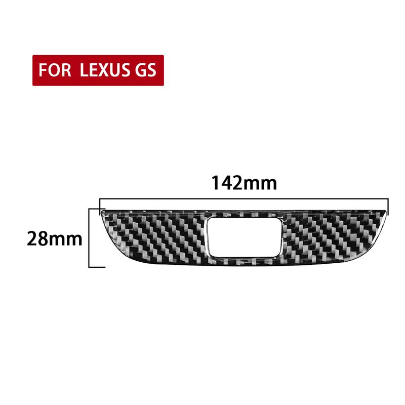 Carbon Fiber Warning Light Emergency Lamp Panel Car Accessories Interior Cover Trim Sticker ModificationFor Lexus GS 2006—2011