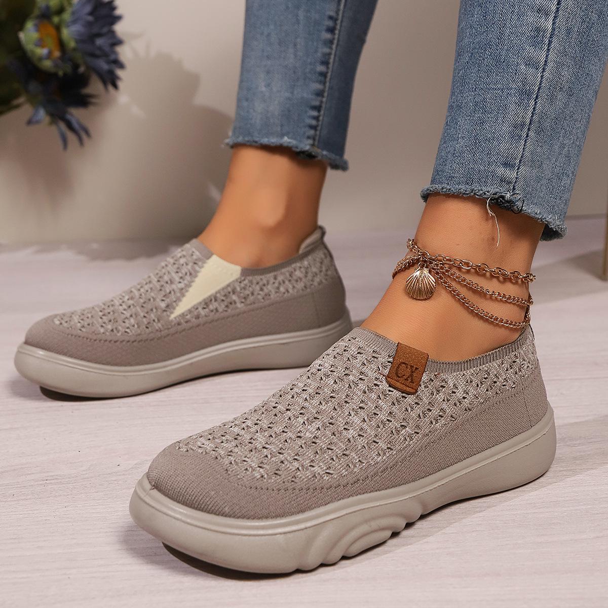 

2024 Осенние женские дышащие повседневные туфли на мягкой подошве - Удобный стиль для мамы 41 кофейный