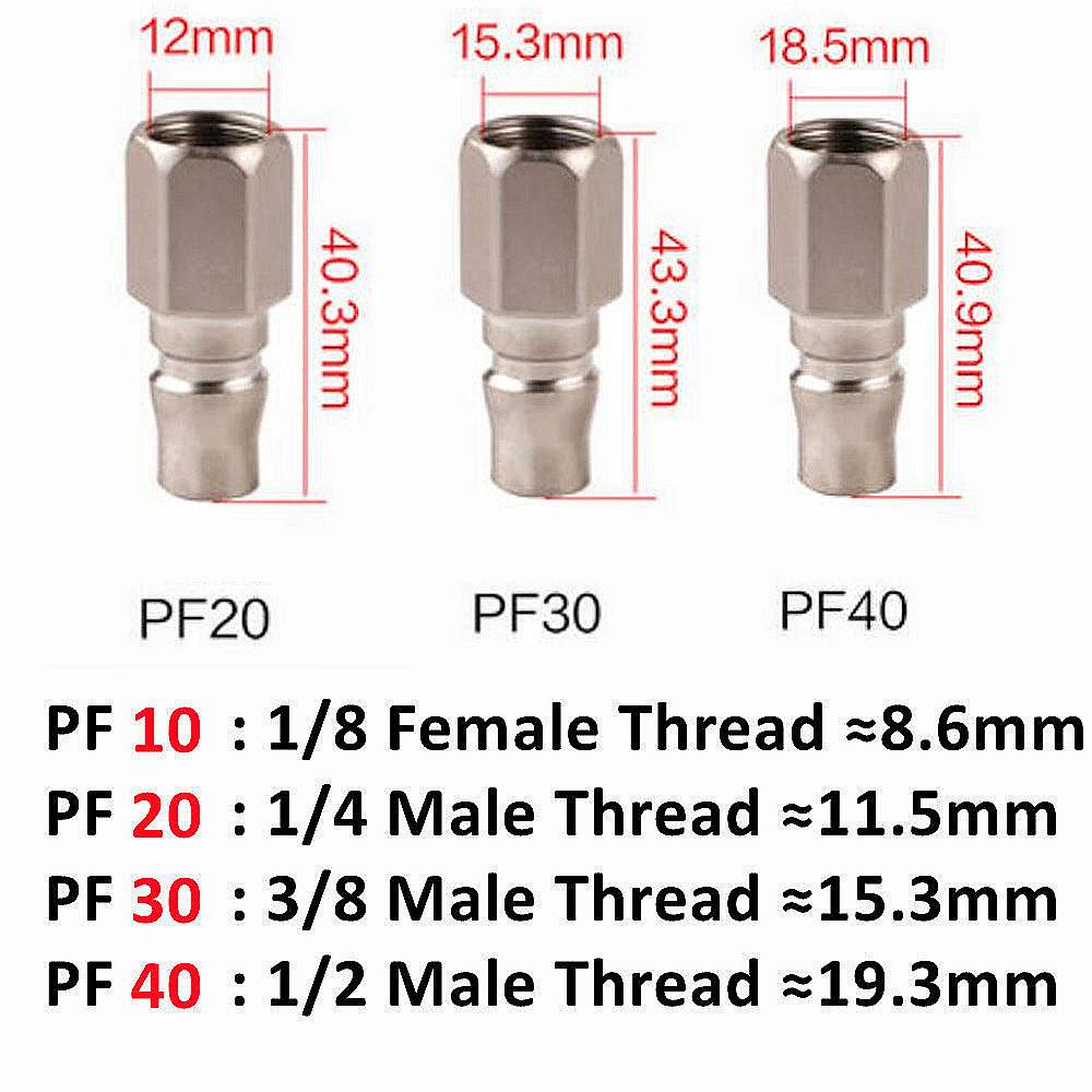 Pneumatic Fitting C Type Self-locking Quick Coupling Connector Coupler For Air Compressor SP PP SM PM SH PH SF PF 10 20 30 40