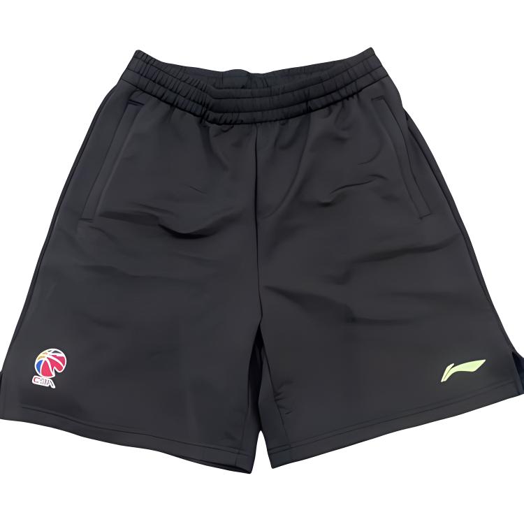 

Li-Ning Профессиональная баскетбольная серия Спортивные однотонные простые свободные повседневные шорты Мужские шорты Черные AKSU739-1 M