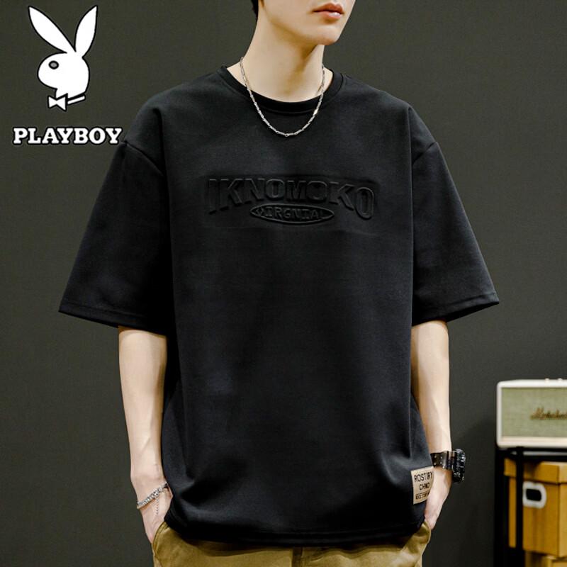 PLAYBOY Men s Summer Casual Retro Short Sleeve T-shirt 3XL
