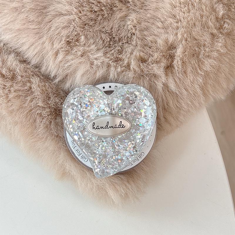 Sequin Airbag Phone Holder with Magsafe Ring and Desktop Support