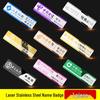 Custom Stainless Steel Employee Name Badge (10 Pcs)