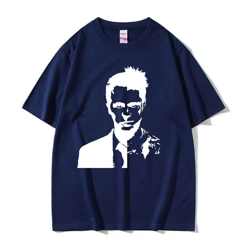 Vintage Fight Club Print Graphic Tee Shirt Unisex's High Quality Fashion Cotton T-shirt Summer Casual Oversized T Shirts Streetwear