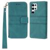 For Samsung Galaxy S25 Ultra Case Wallet Skin-Touch Leather Imprinted Phone Cover