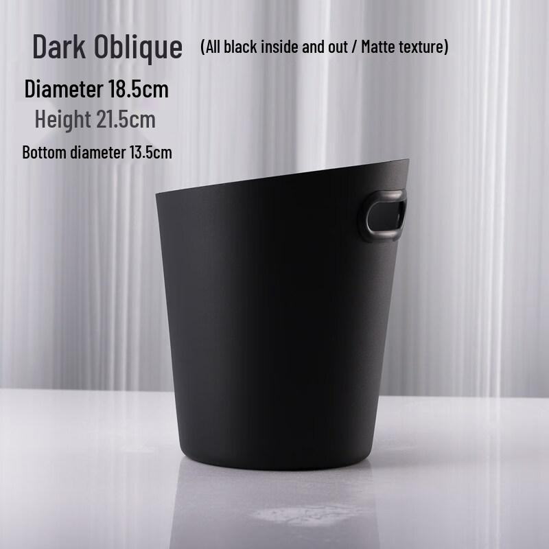 ZISIZ Oblique Mouth Stainless Steel Ice Bucket