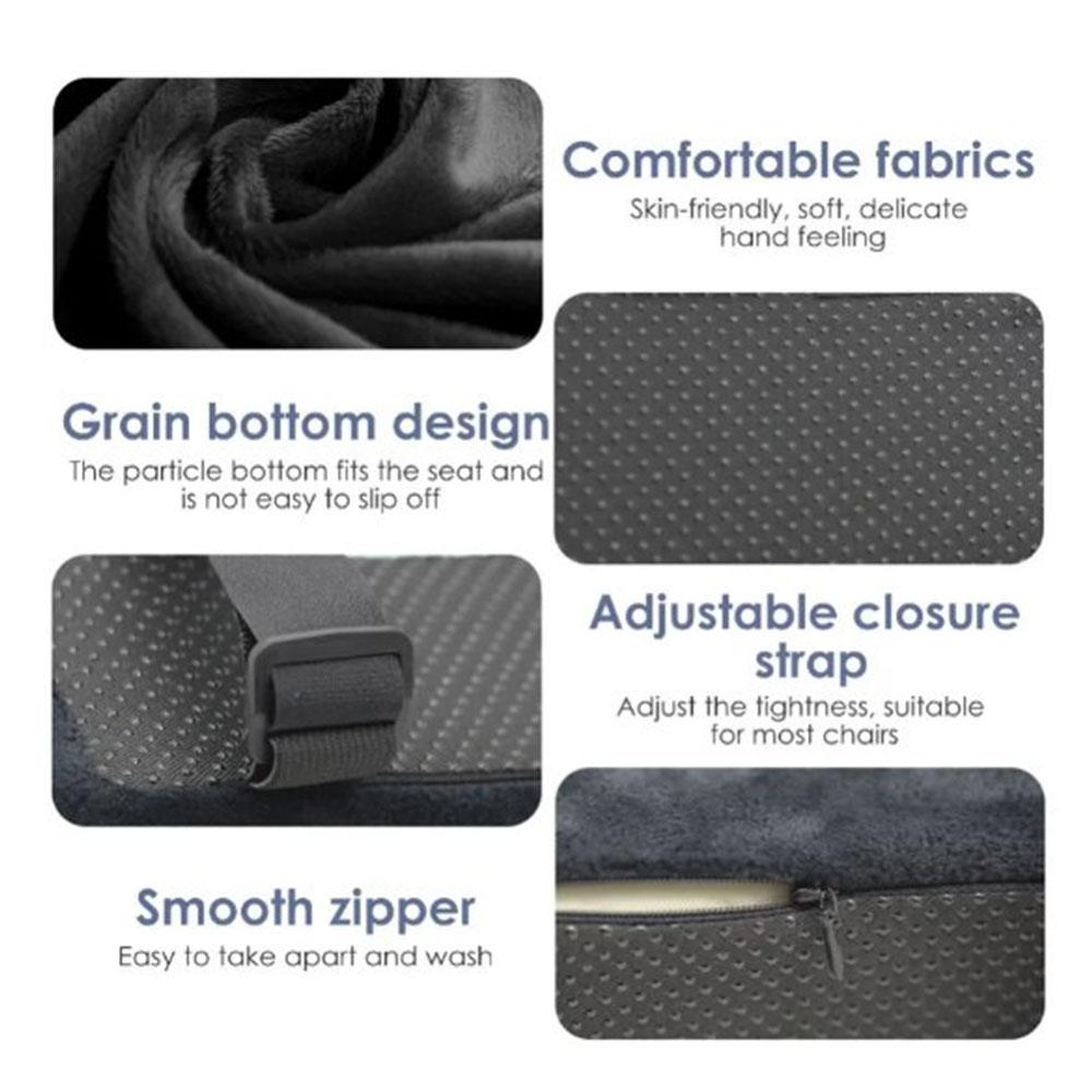 1/2 Pcs Office Chair Armrest Pads Memory Foam Pressure Relief Elbow Cushion Ergonomic Armrest Pad Universal Curved Armrest Cover