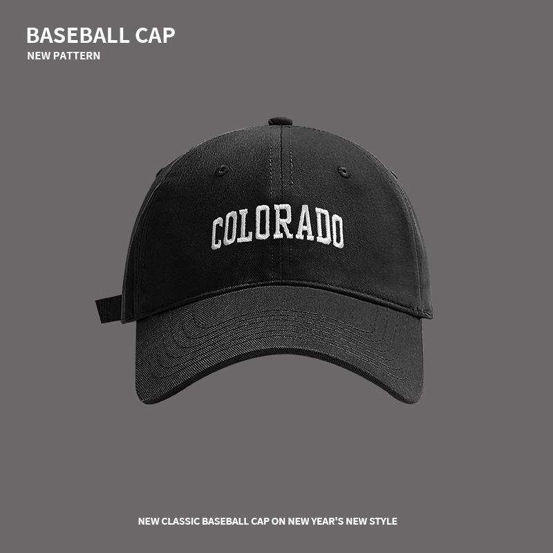 Baseball Cap Women's Spring and Summer Deep Top Wide Brim Big Head Circumference Peaked Cap Couple Versatile Trendy Face Small Sun Protection Visor