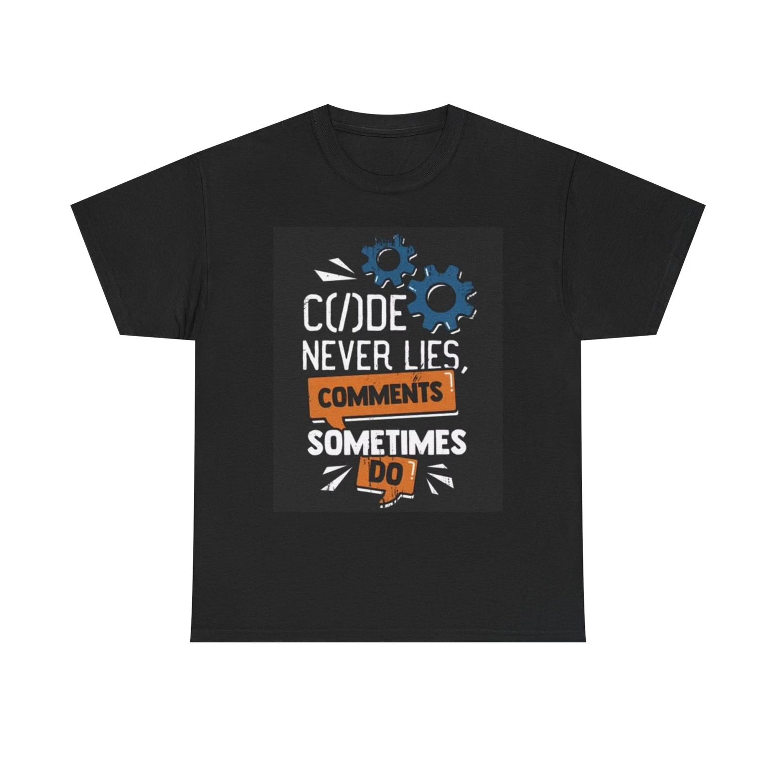 Men s and Women s T-shirts Code Never Lies XS