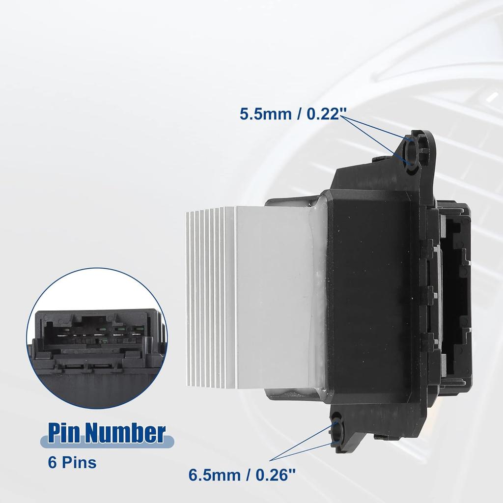 ACROPIX Blower Motor Resistor Replacement Fit for Subaru Forester - Pack of 1 Black Silver Tone