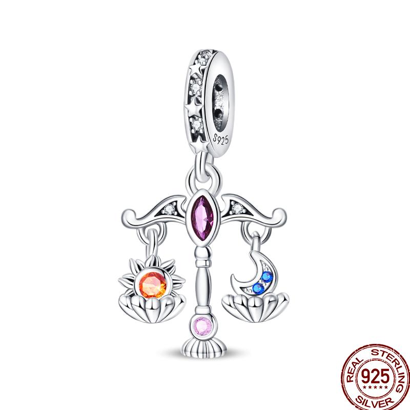 Copper Tarot Star Moon Sun Cross Bible Holy Blessing Amulet Beads Fit 3Mm Pan Original Bracelet Diy Gift