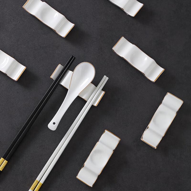 Huabeishi Ceramic Chopstick & Spoon Rests